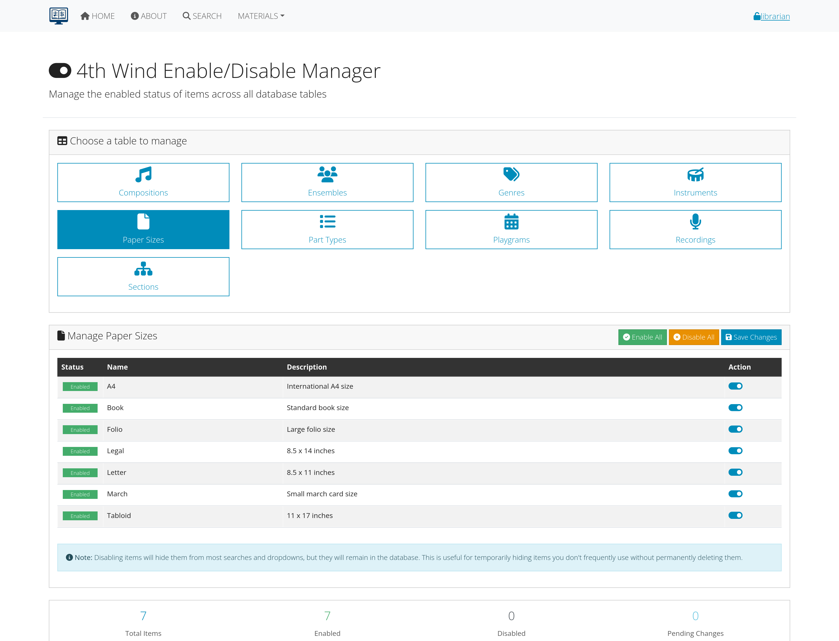 System configuration interface